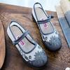 Handmade Women's Vintage Embroidered Canvas Ballet Flats Ladies Comfortable Chinese Ballerinas Vegan Embroidery Shoes