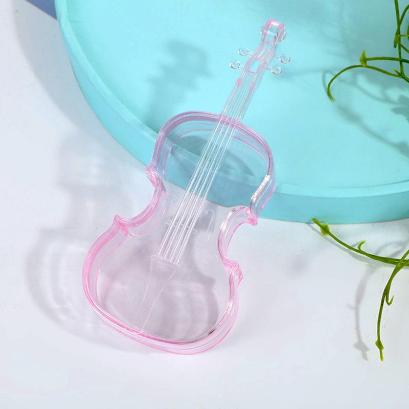 3Pcs/Pack Candy Creative PP Wedding Violin Shape Packing Baby Shower Birthday Party Favors Gift Box