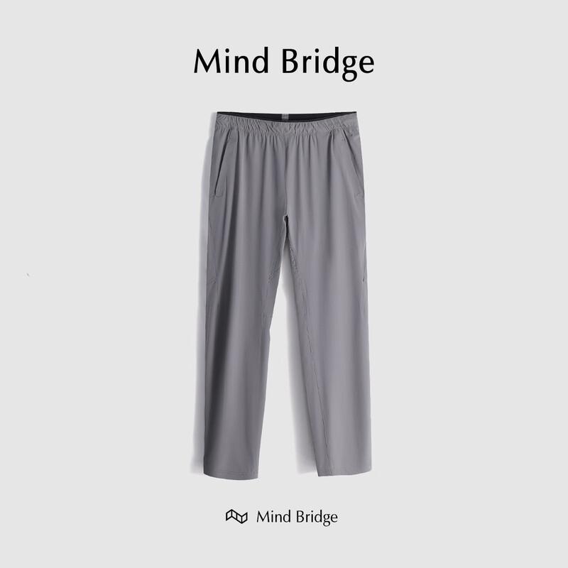 

Mind Bridge Men s Elastic Slim Straight Business Casual Pants 36