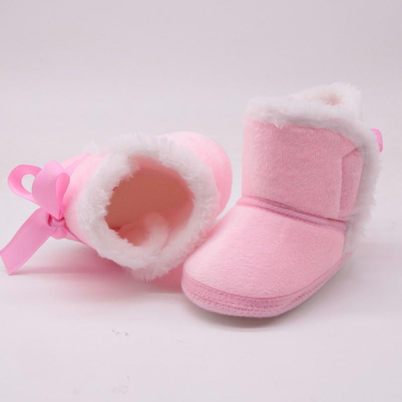 Chaussures chaudes pour tout-petits, chaussures d'intérieur pour bébé, chaussures de berceau à semelle souple, bottes en coton pour premiers pas