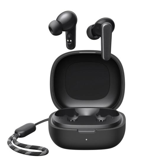 Pokrowiec na słuchawki z pełnym pokryciem i amortyzacją wstrząsów, z wiszącą linką, poduszka na słuchawki bezprzewodowe do Anker Soundcore R50i