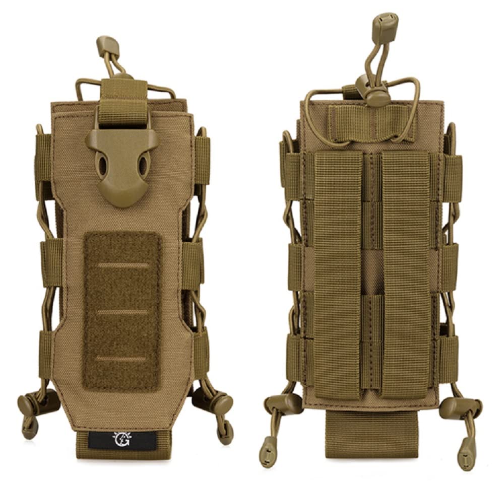 PHOENIX IKKI Multifunctional Tactical Water Bottle Fits Includes Magazine Molle Water Bottle Tool EDC Green Pouch, 300ml-850ml Bottles, Storage,