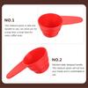 5 Pcs Coffee Spoons Plastic Measuring Tablespoon Kitchen Scoop Black Small Measure