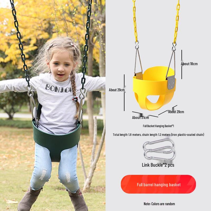 Children's Outdoor Sensory Integration Rope Ladder and Swing Set with Climbing Rings