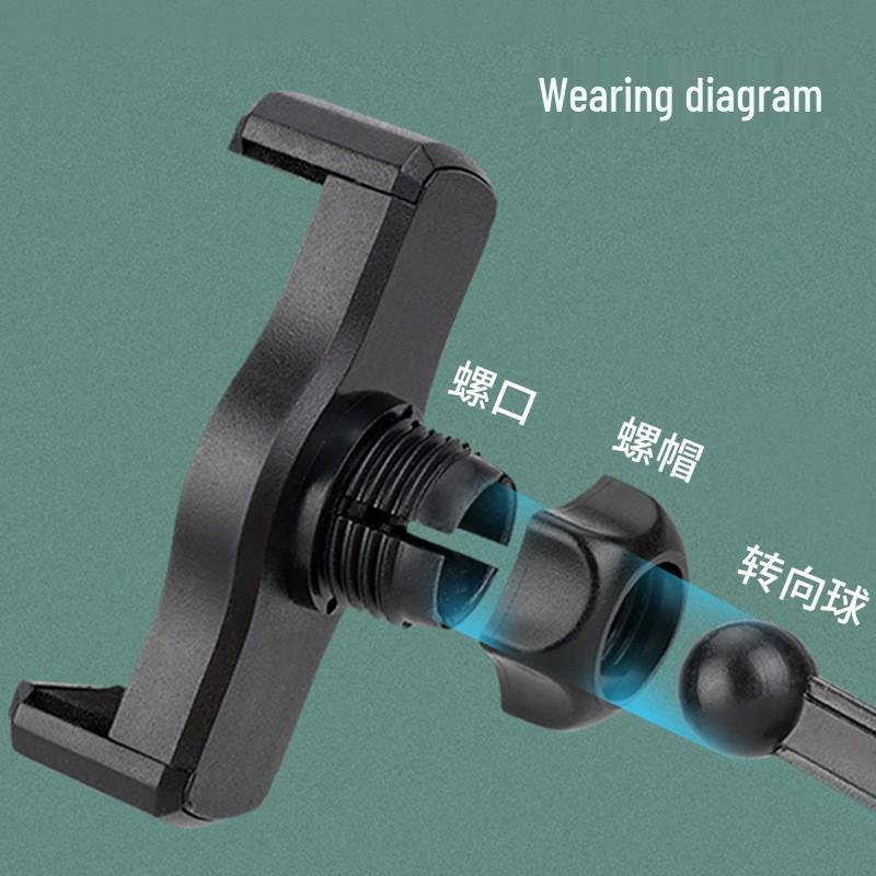 Mobile Live Streaming Photography Stand with Double Clip and Ball Head Base