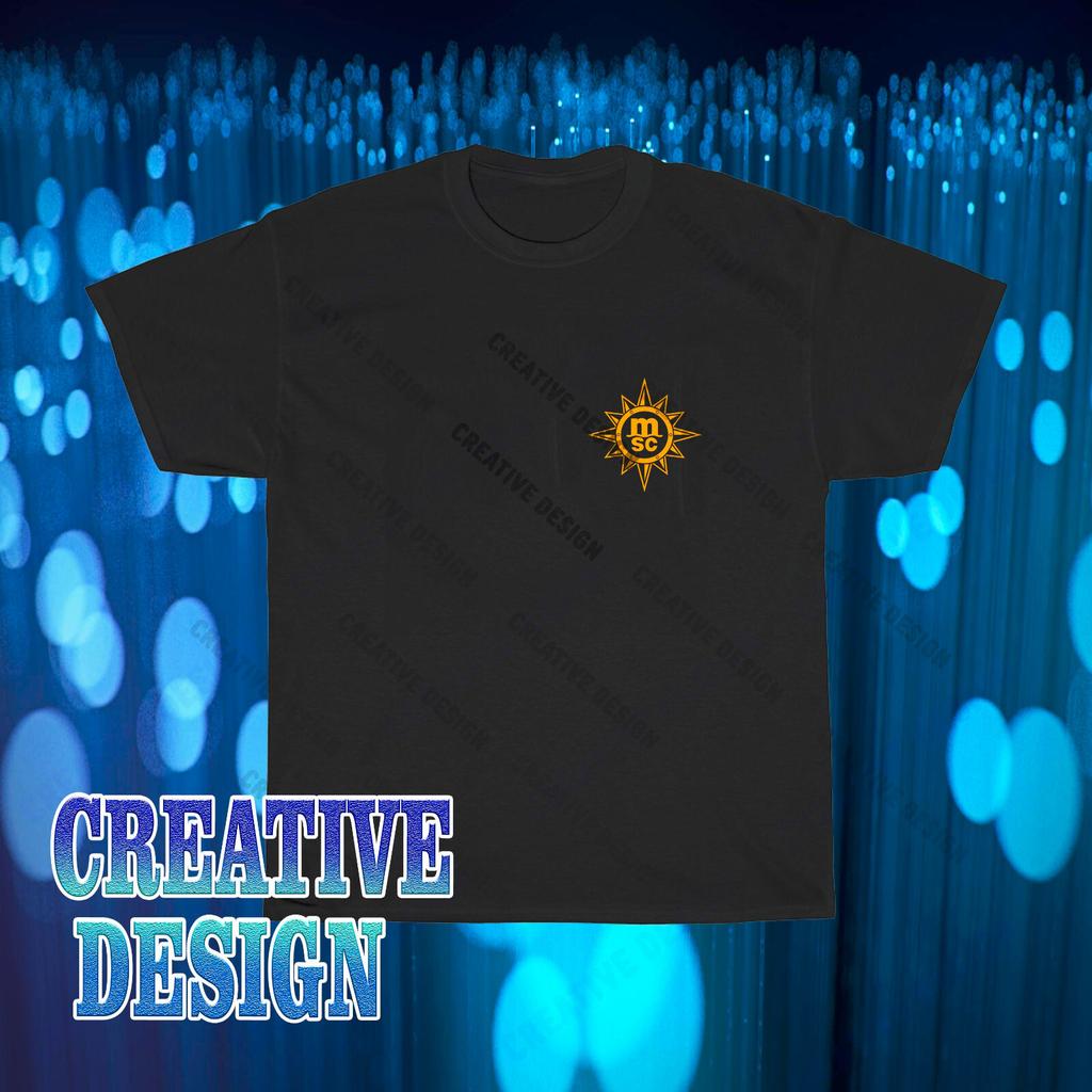T-shirt Nuova con Logo MSC Crociere Divertente Taglia dalla S alla 5XL