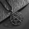 Stainless Steel Trinity Celtic Knot Nordic Rune Pendant Necklace Retro Ethnic Irish Knot Lucky Amulet Jewelry for Men