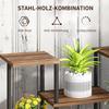 Four-Tier Wooden Shelf Plant Stand