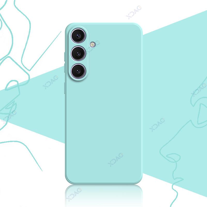 Square Liquid Silicone Phone Cases for Samsung Galaxy S25 Plus Ultra SamsungS25Ultra 360 Soft Protective Cover Anti-fall Armor