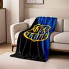 Golden Lion Shield on Blue and Black print blanket soft and cozy perfect for the living room bed sofa or a nap,gift