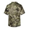 Men's Casual Short-Sleeved V-Neck Printed Front Pocket Top