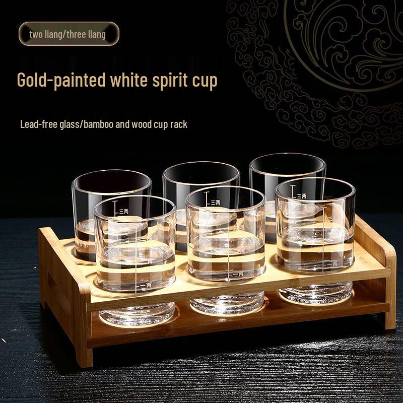 Qiu Qiao Tempered Glass Baijiu Decanter & Measuring Cup Set