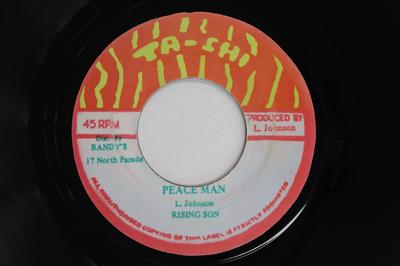 7-Zoll-Schallplatte RISING SON Peace Man Version NONE TASHI UK Reggae Ska Dub Gebraucht