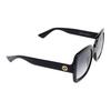 Gradient Cool Comfortable Injection Molded Square Sunglasses Women Sunglasses Black GG1337S-001