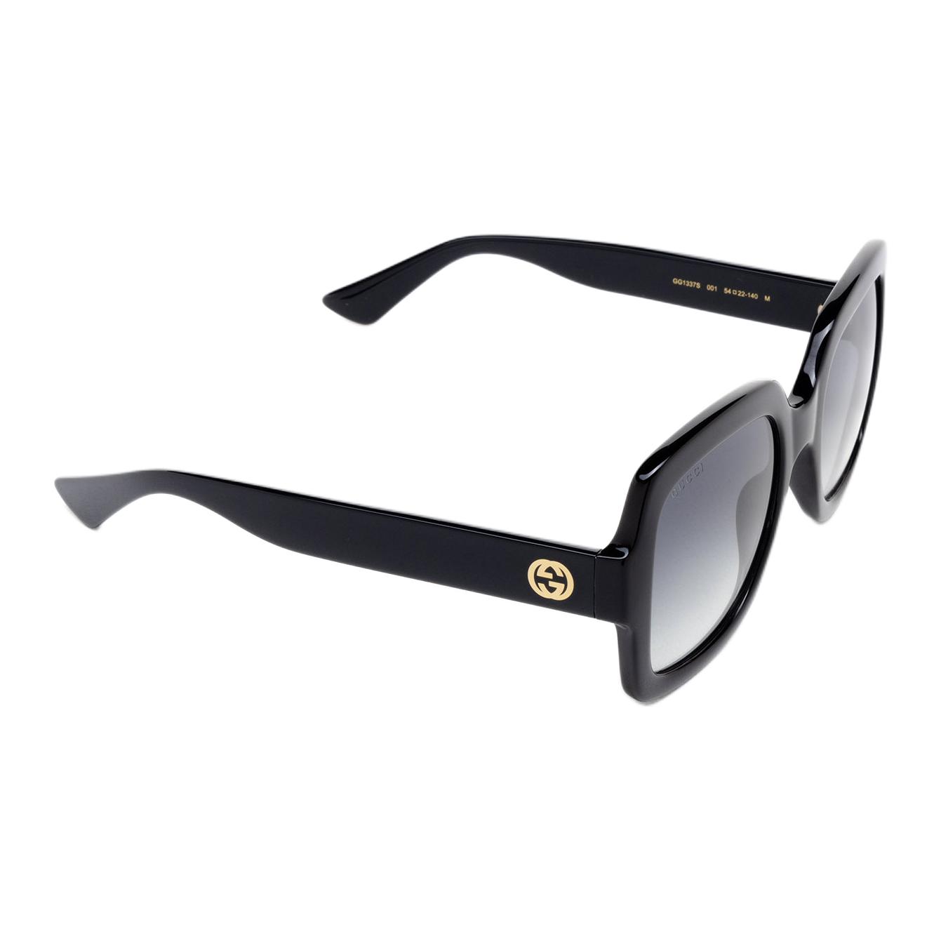 Gucci Gradient Cool Comfortable Injection Molded Square Sunglasses Women sunglasses Black GG1337S-001 Dust Bag+Eyeglass Case (Random Color)