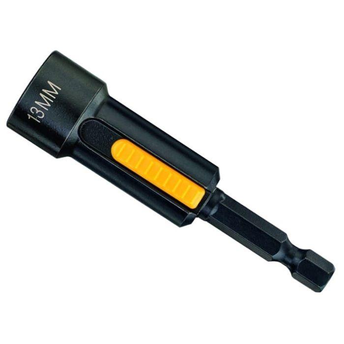 Douille magnétique - DEWALT - 13 mm - Tige 1/4" - Auto-nettoyante - Compatible visseuses à choc