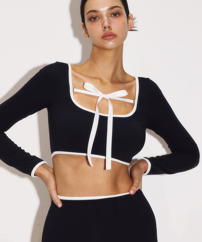 VINAJ Line Classic Bikini Bra Bk (Front Ribbon)
