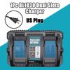 DC18RD 18V Dual Charger For Makita BL1830 BL1415 BL1430 BL1840 BL1850 BL1860 14.4V-18V Li-ion Battery Replacement 6A Charger