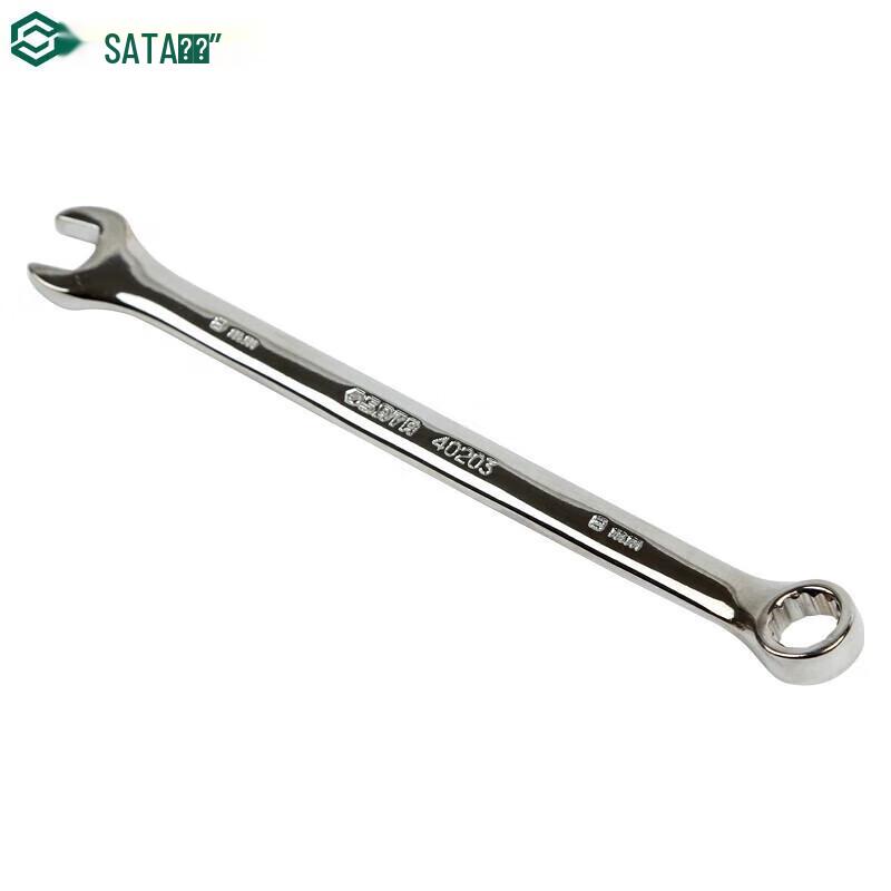 SATA 40203 Full Polished Combination Wrench 8mm