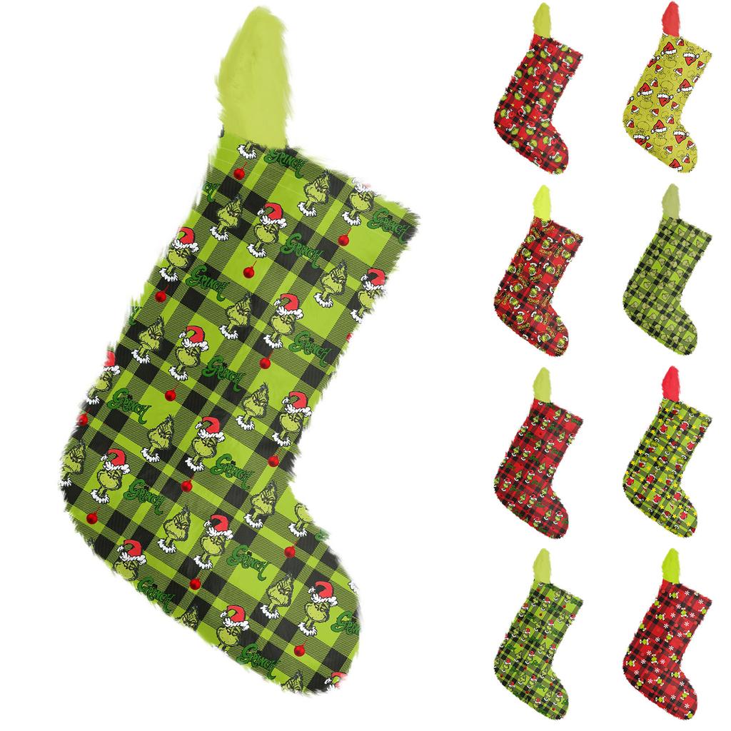 Vánoční punčochy ozdoby vánoční stromek dekorace přívěsky