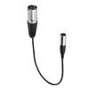 30cm/11.81in Mini XLR 3Pin Male to XLR Male Transfer Cable for Canon Audio Cable Video Recording