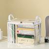 Book Storage Bag Waterproof Clear Storage Bag with Handles Foldable Storage Pouch