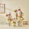 Golden Santa Claus Figurine - Christmas Doll Home Decoration (3 Sizes Available: 30/45/60cm)