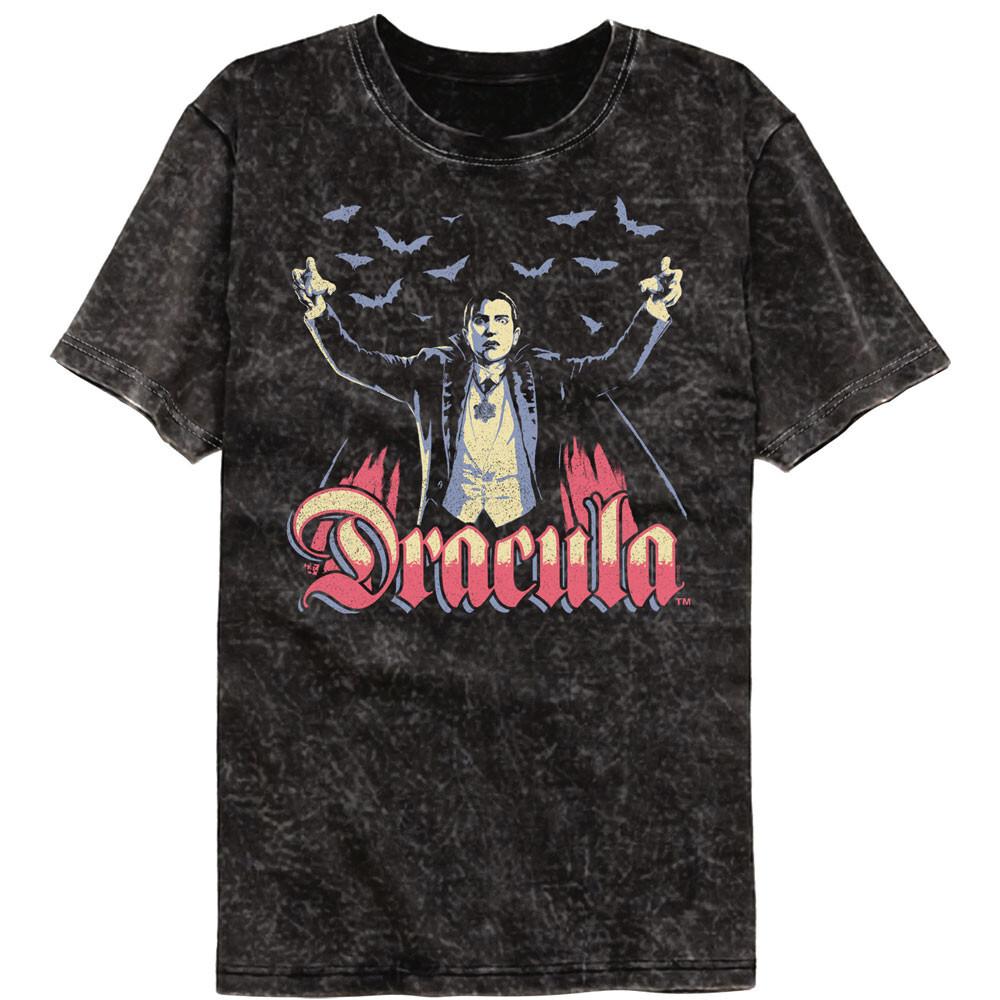 Universal Monsters Multitone Dracula Surrounded By Bats Men T Shirt L