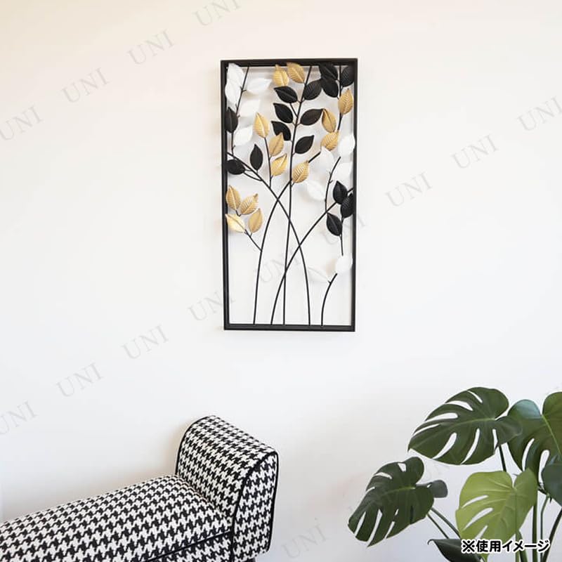 Eisen Wandkunst Wandblatt 2105TSF005 Panel, Hängend, 3-Farben-Design,