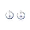 Ins Wind Hexagram Sterling Silber Ohrringe, Temperament Ohrringe S925 High-End Herbst und Winter Neue Ohrringe Damen Accessoires Großhandel