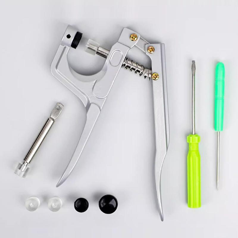 Metal Snap Button with Plier Tool Sewing Button Thickened Snap Fastener Sewing Tool Kit Diy Craft Installing Sewing Clothes