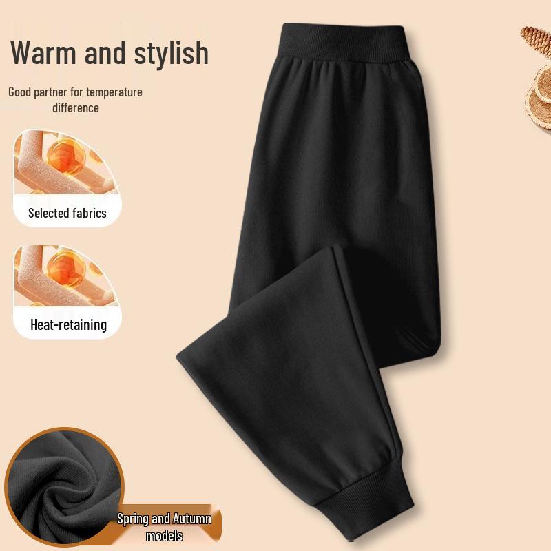 Kid's Fleece-Lined Hoodie for Autumn/Winter - Loose Round Neck, Year of the Horse Zodiac, Red, 2026 Collection