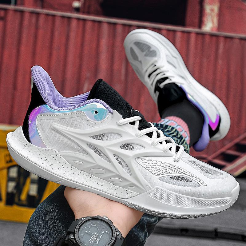 Ultra-Light Men's Youth Basketball & Running Shoes - Breathable, Non-Slip, Wear-Resistant, Low-Top