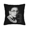 Ruth Bader Ginsburg  Vintage Square Pillowcases Polyester Bed Car RBG Feminist Cushion Case Cool Decor Throw Pillow Case