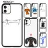 Dachshund Sausage Dog Love Phone Case Shell For iPhone 17 Air 12 13 16 Pro Max 15 14 Plus Cover Coque