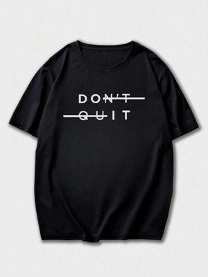 Unisex's Casual Versatile Simple English Slogan Graphic Short Sleeve T-Shirt