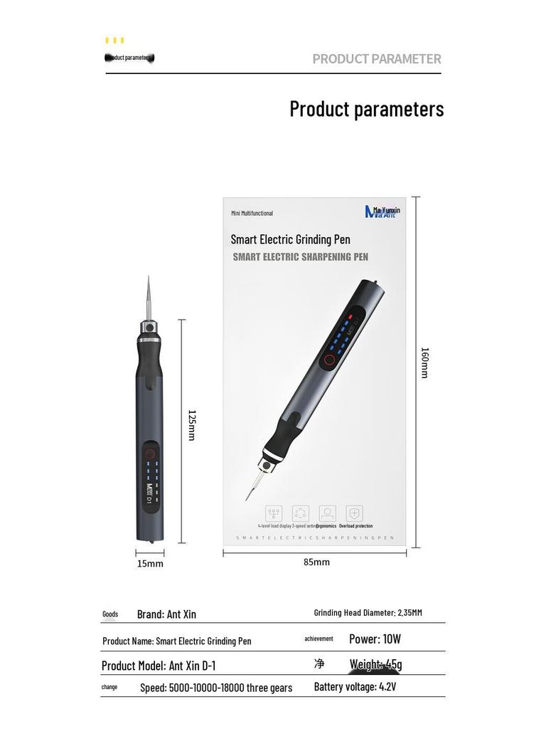 Electric Handheld Wood Carving & Polishing Tool - Mini Grinder & Engraving Pen