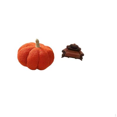 Halloween Pumpkin Sofa Cushion Miniature Chair Model Decorative Pillow for Bedroom Bed Room Micro