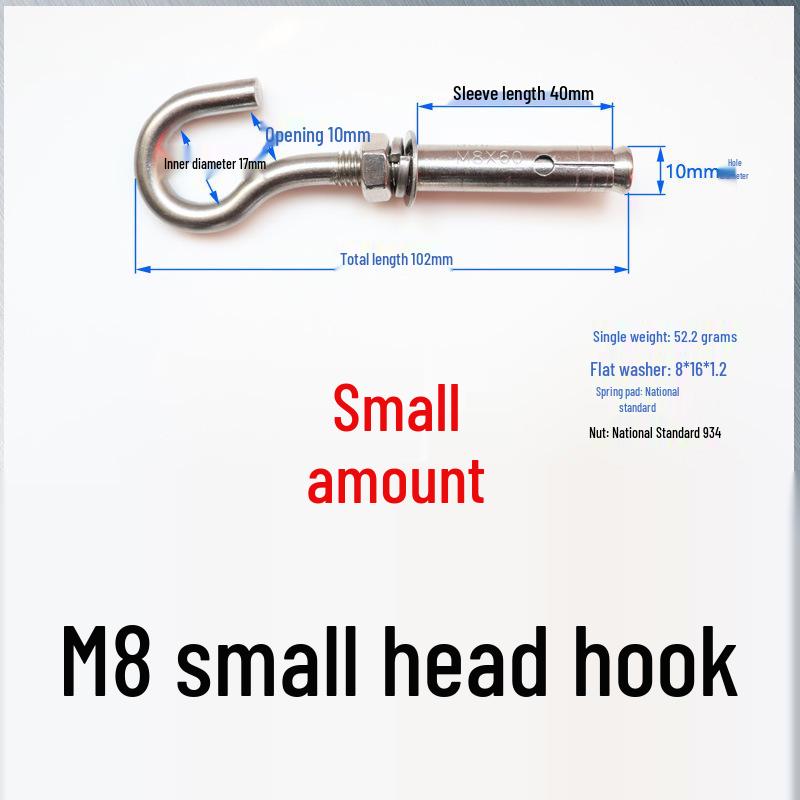 Edelstahl Öse für Absturzsicherung und Fallschutz mit Expansionshaken