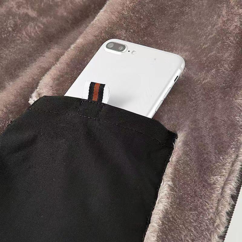 Padded Clothes Men's Thickened Jackets Winter New Velvet Padded Jackets Stand-up Collar Warm Casual Middle-aged and Elderly Dad Padded Clothes