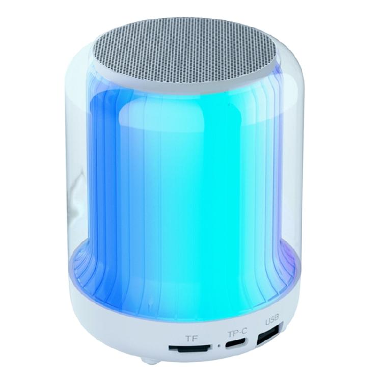 Portable Wireless Bluetooth-compatible Speaker Mini Player Colorful LED Light