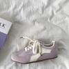 Niche purple retro moral training shoes women's new spring versatile dopamine sports and leisure shoes board shoes