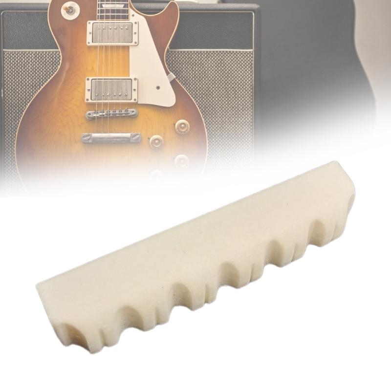 Acoustic Guitar Pre Slotted Bone Nut Replacement Flat Bottom Acoustic Guitar Slotted Bone Nut Guitar Accessories