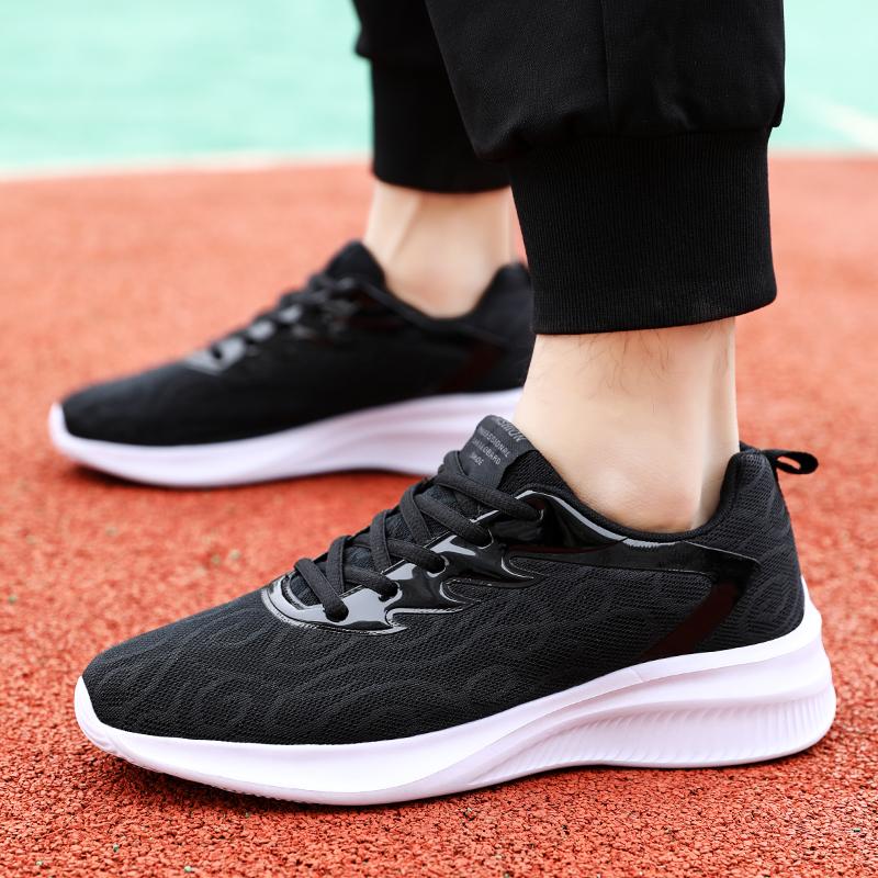 Fashion Mens Cushioned Walking Running Shoes Sneakers Thick Soles Light Weight Breathable for Everyday Jogging Workout,Athletic