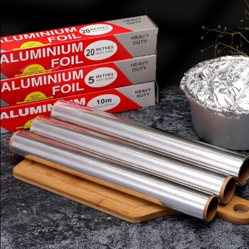 Thickened Aluminum Foil Paper 5m/10m/20m Baking Paper  for Air Fryer Oven BBQ Accessories