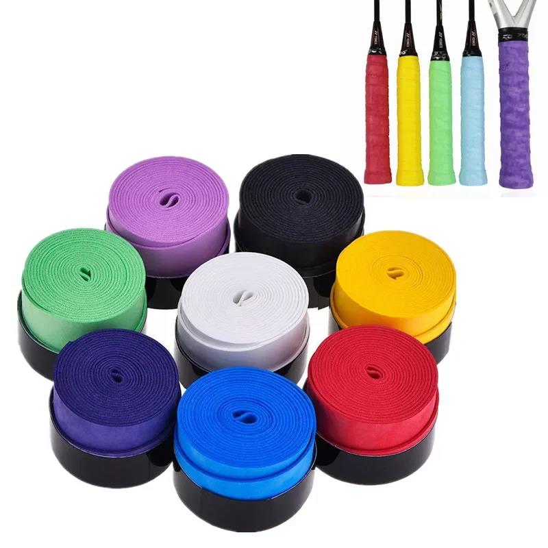Ready Stocked Dry Tennis Racket Grip Anti-skid Sweat Absorbed Wraps Taps Badminton Grips Racquet Vibration Overgrip Sweatband