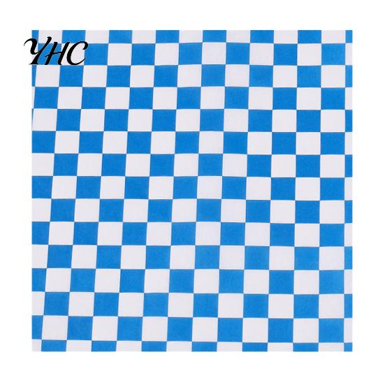 Paper Food Basket Liners 50Pcs Sandwich Wrappers Grease Resistant Deli for Classic Burger Wrapping Papers Checkered Burgers BBQs Parties Sheets Trays