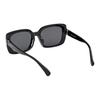 MaxMara Fashion Casual Square Sunglasses Unisex Sunglasses Black MM0155K-01A