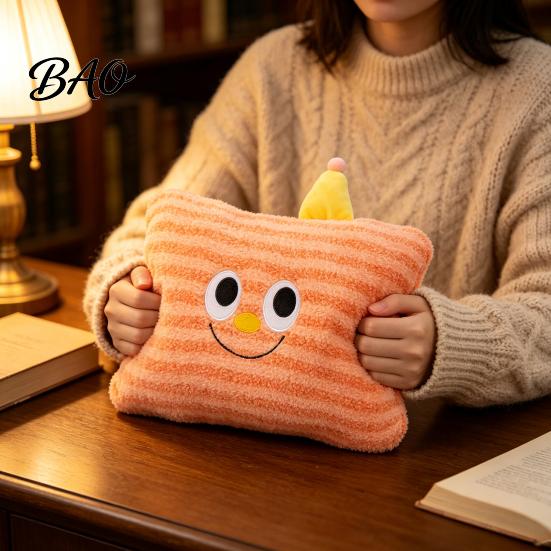Office Desk Nap Pillow Cartoon Plush Hand Pillow, Winter Non-Electrical Warming Muff, Soft Home Relaxation Throw Cushion for Cold Weather, Home,
