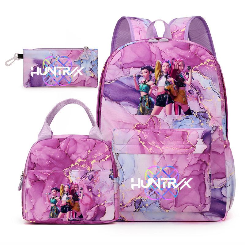 Kpopn Witch Hunter Backpack Elementary School School Style School Bag Travel Backpack Three-Piece Set